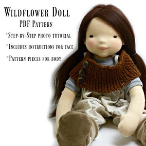 PDF Pattern Wildflower doll image 1