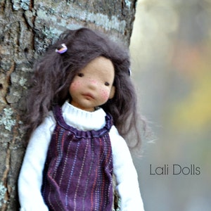 PDF PATTERN Doll Wig Cap Tibetan Lambskin Wig, Kidassia Goat, mohair or fur fabric image 1