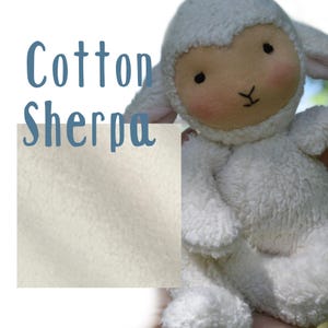 Tejido de algodón orgánico Teddy Tejido de punto Sherpa Pelo corto imagen 1