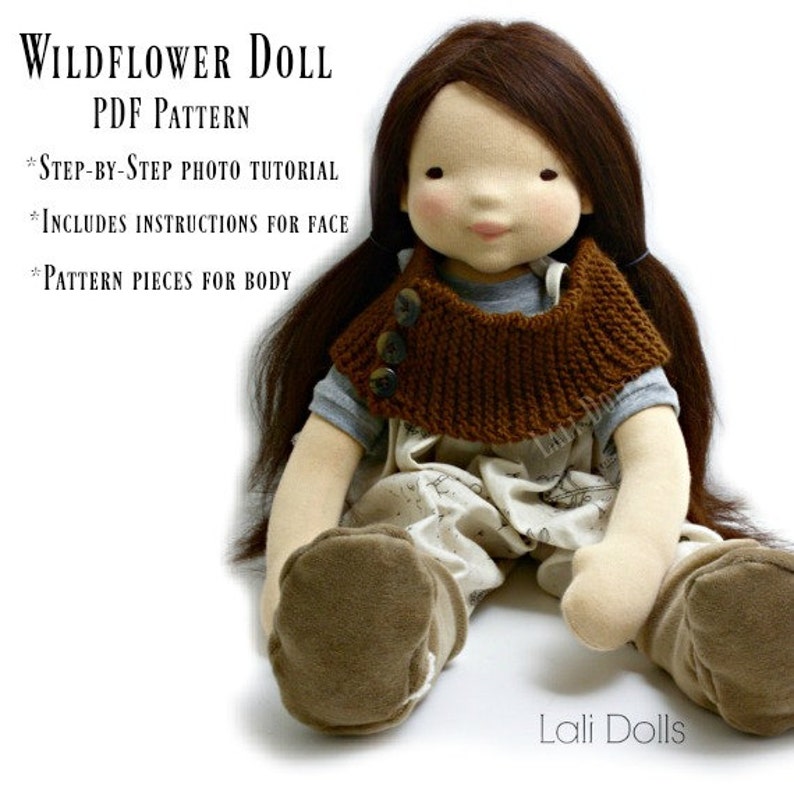 PDF Pattern Wildflower doll image 1