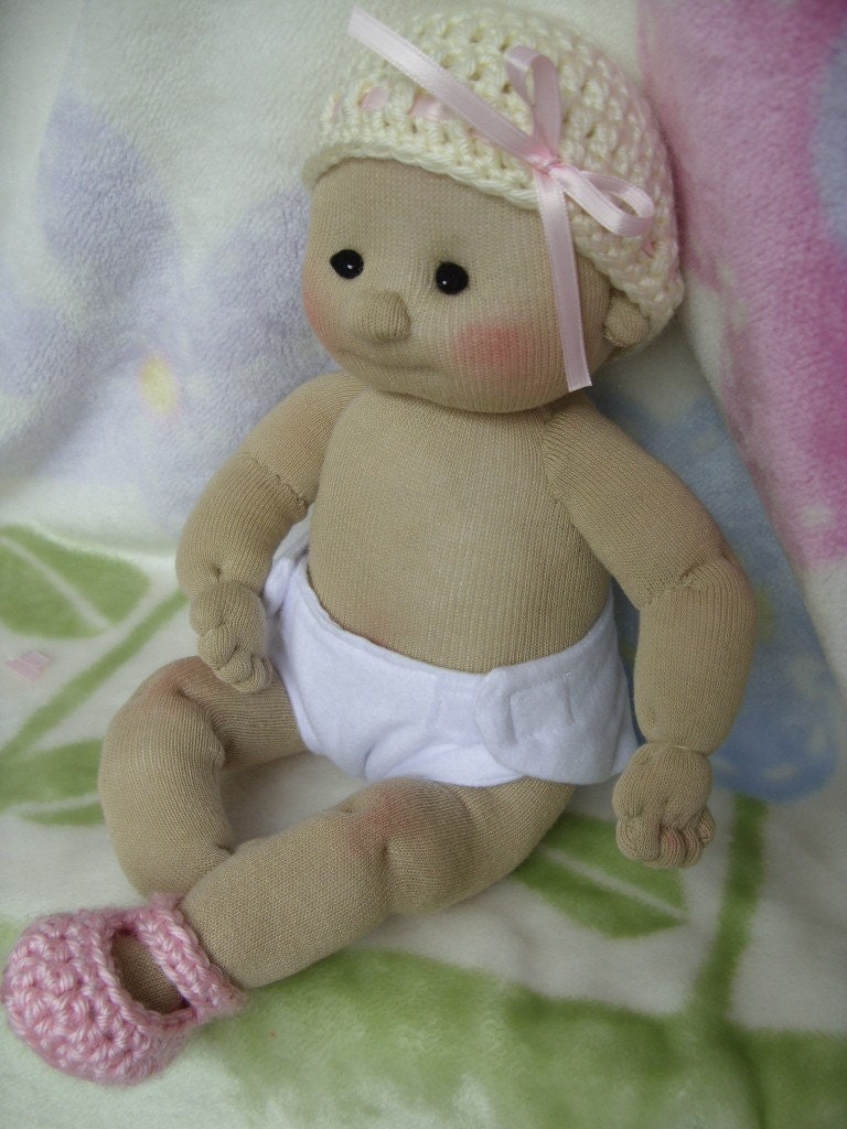 Sock Baby Doll made from socks Lali doll Etsy
