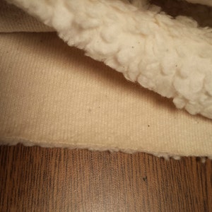 Organic cotton Teddy Fabric Sherpa Knit Long fur image 1