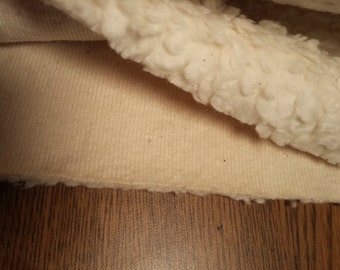 Organic cotton Teddy Fabric Sherpa Knit - Long fur