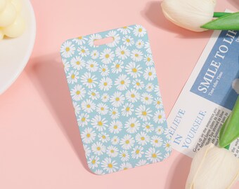 Floral ID Badge With Holder Badge,Teacher Gift,Nurse,Custom Badge Holder for Office,Lanyard Accessory,Card Protector,Slide Closure ID Holder