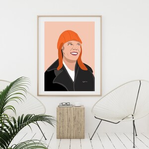 AMELIA EARHART PRINT, Woman Portrait Art , Printable Wall Art, Home ...