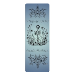 Goth Yoga Mat, Grunge Workout Gear, Alternative Fitness Accessory, Dark Hippie Exercise Mat, Witchy Pilates Equipment
