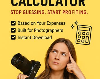 Fotógrafos: ¡Calculen cuánto cobrar! La Calculadora Mágica del Costo de Hacer Negocios para Fotógrafos les dice cuánto deben cobrar.