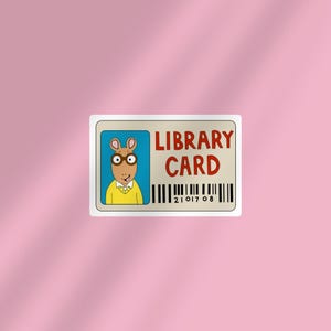 Adesivo per tessera della biblioteca, adesivo per amanti dei libri, regalo per amanti dei libri, decalcomania per laptop, merchandising per amanti dei libri, adesivo per Kindle, lettore di oscenità, amante della lettura, e-reader