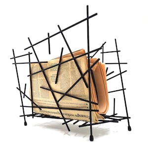 Fratelli Campana - Magazine rack - &#39;&#39;Blow up&#39;&#39; - Steel coloured with epoxy resin, black