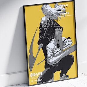 Power And Denji, Chainsaw Man Poster I Anime Canvas Wall Art I Anime Poster I Anime Wall Decor, Gift For Anime ,Chainsaw Man Poster Wall Art