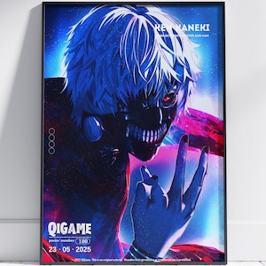 Tokyo Ghoul Anime Kaneki Poster | Kaneki Wall Art | Kaneki Poster | High Quality Poster | Home Decor | Home Poster | Kaneki Art | Kaneki