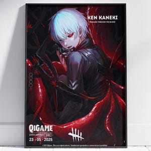 Tokyo Ghoul Anime Kaneki Poster | Kaneki Wall Art | Kaneki Poster | High Quality Poster | Home Decor | Home Poster | Kaneki Art | Kaneki