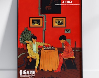 AKIRA OTOMO KATSUHIRO ポスター。 Akira 1988 Movie Poster, High Quality Print, Animated Movie