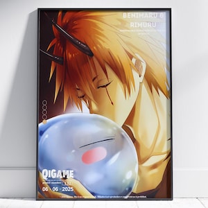 Rimuru Tempest Poster ,Japan Anime Poster, Poster Print, That Time I Got Reincarnated As A Slime Poster , Rimuru Poster, Slime Poster