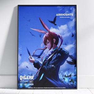 Arknight Poster , Anime Art Poster, Aesthetic Anime Print, Cool Wall Décor, Gifts for Gamers, Arknights Artwork