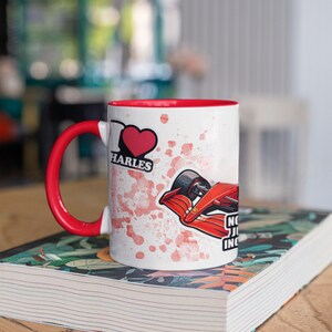 Charles Leclerc Coffee Mug with Color, Formula 1 Fan Gift, Racing Enthusiast Mug, F1 Cup, Motorsport Merchandise, Scuderia Ferrari