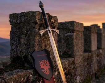Dark Sister Inspired Fantasy Sword – 40 Inch Handmade Replica with Wall Mount – Medieval Collectible Display sword Gift For Him
