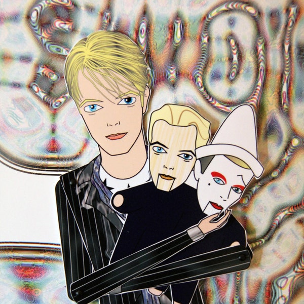 David Bowie articulated paper doll