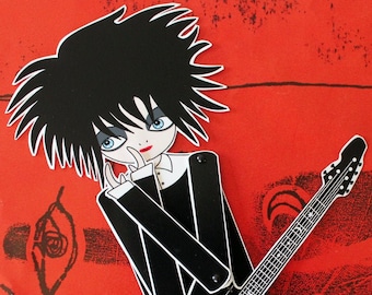 Robert Smith The Cure articulated paper doll