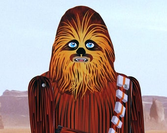 Chewbacca articulated paper doll Star Wars wookiee