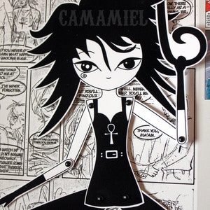 Sandman Death of the Endless articulated paper doll Neil Gaiman image 1