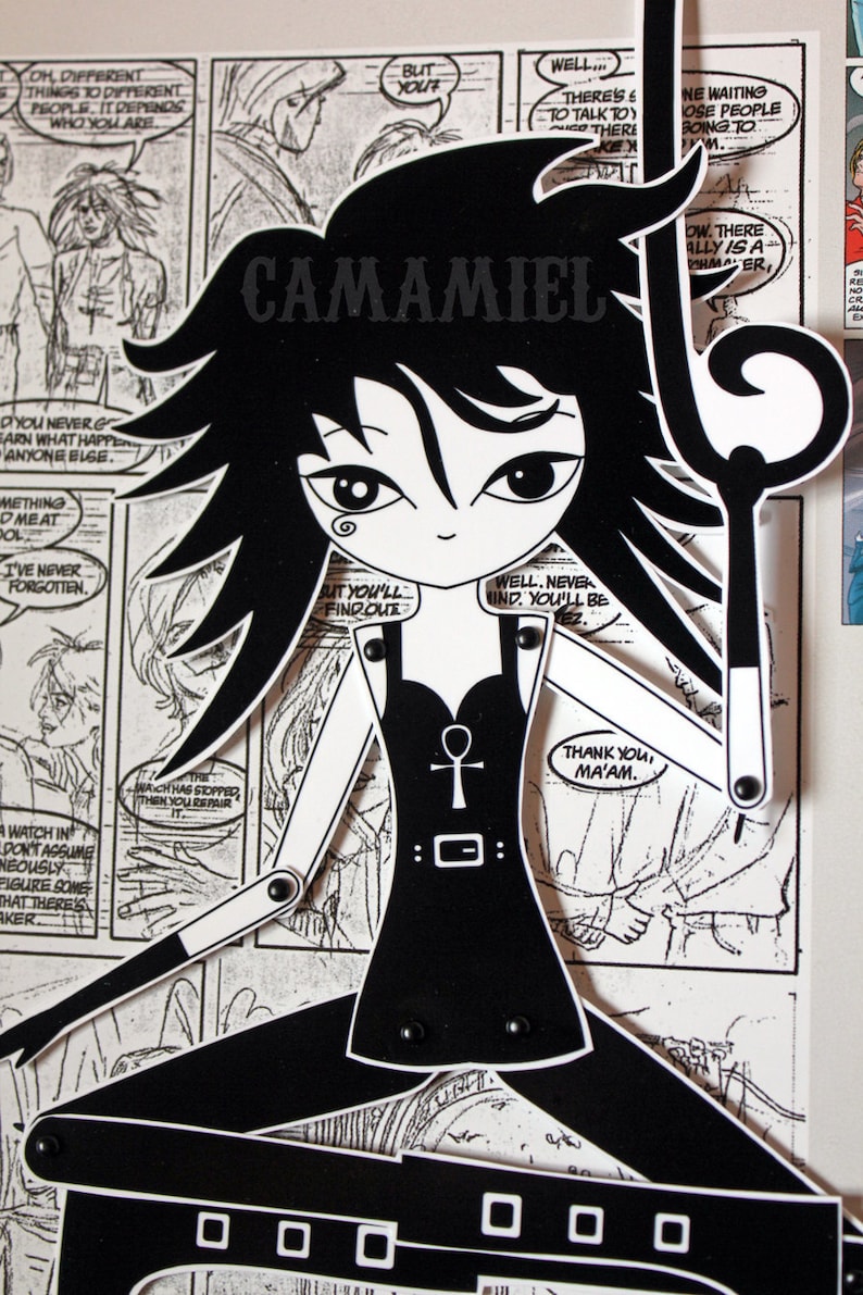 Sandman Death of the Endless articulated paper doll Neil Gaiman image 1
