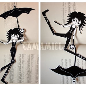 Sandman Death of the Endless articulated paper doll Neil Gaiman image 2