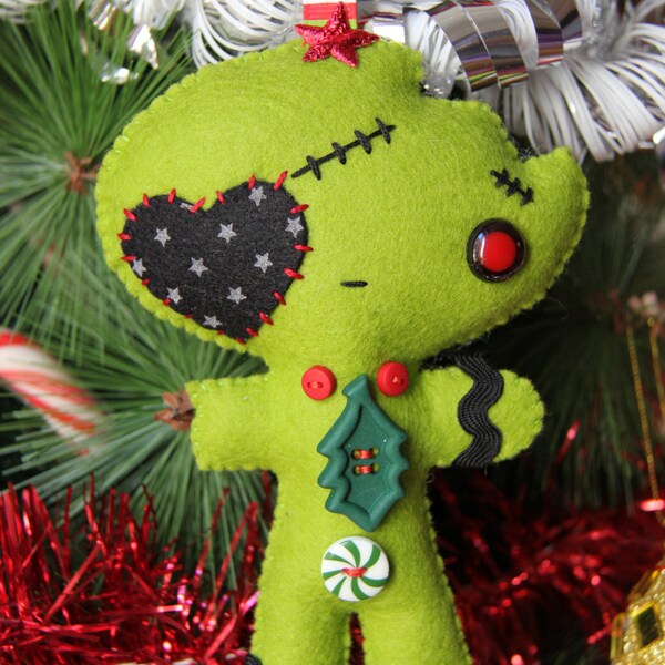 Ornament pirate heart zombie boy gingerbread