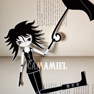 Sandman Death of the Endless articulated paper doll Neil Gaiman image 4