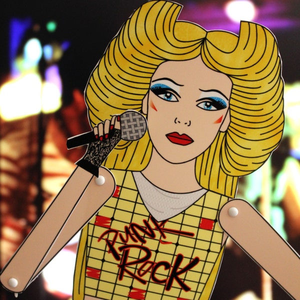 Hedwig and the angry inch articulated paper doll John Cameron Mitchell