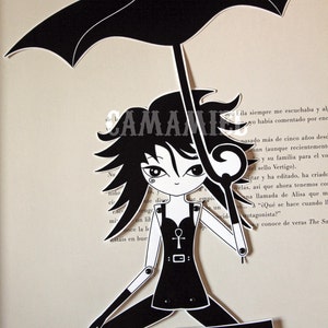 Sandman Death of the Endless articulated paper doll Neil Gaiman image 5