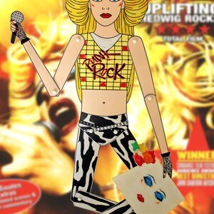 Hedwig and the angry inch articulated paper doll John Cameron Mitchell image 5