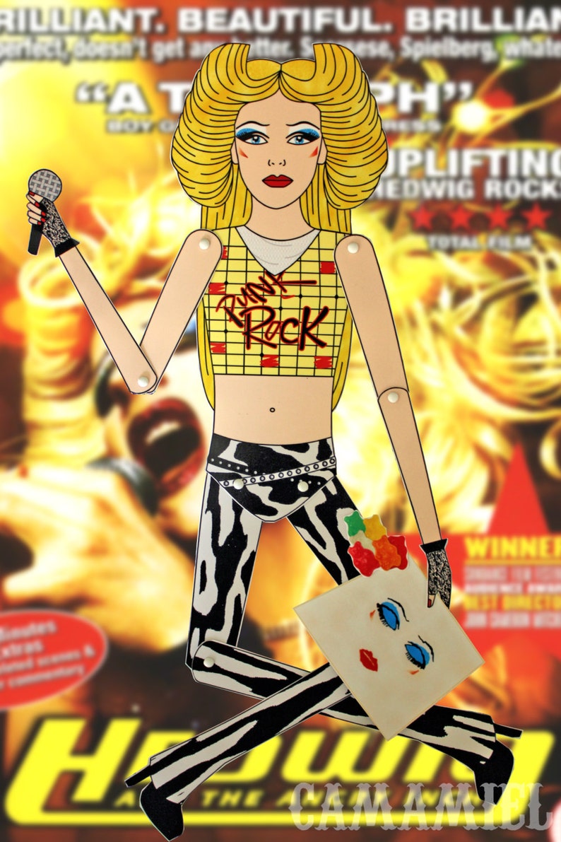 Hedwig and the angry inch articulated paper doll John Cameron Mitchell image 5