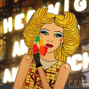 Hedwig and the angry inch articulated paper doll John Cameron Mitchell image 2