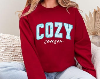Snowflake Paws Cozy Season Sweatshirt, Cozy Long Sleeve, Autumn Dog Mom Gift, Winter Crewneck, Autumn Shirt, Holiday gift, Season tShirt