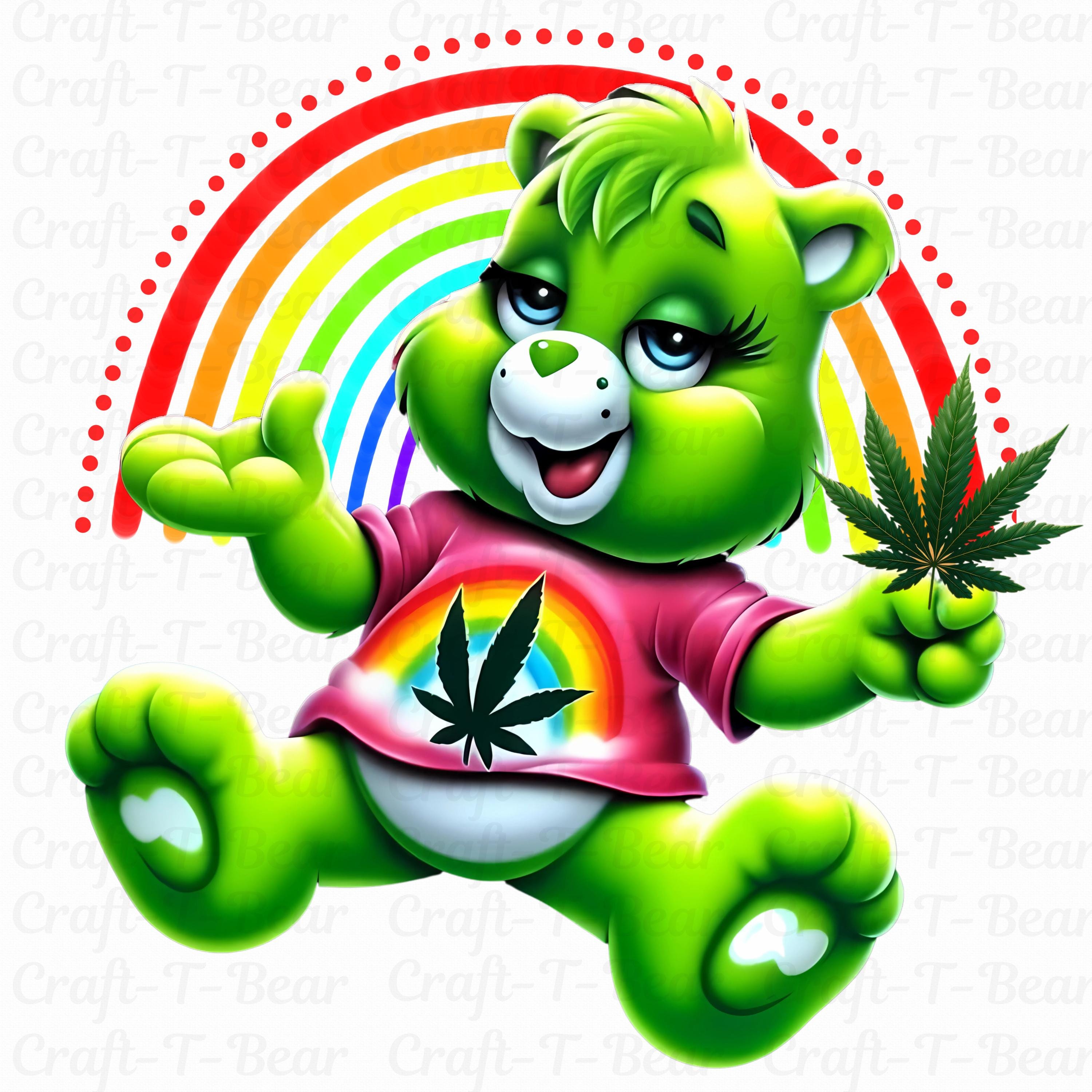 Rainbow Smoke Bear - Etsy