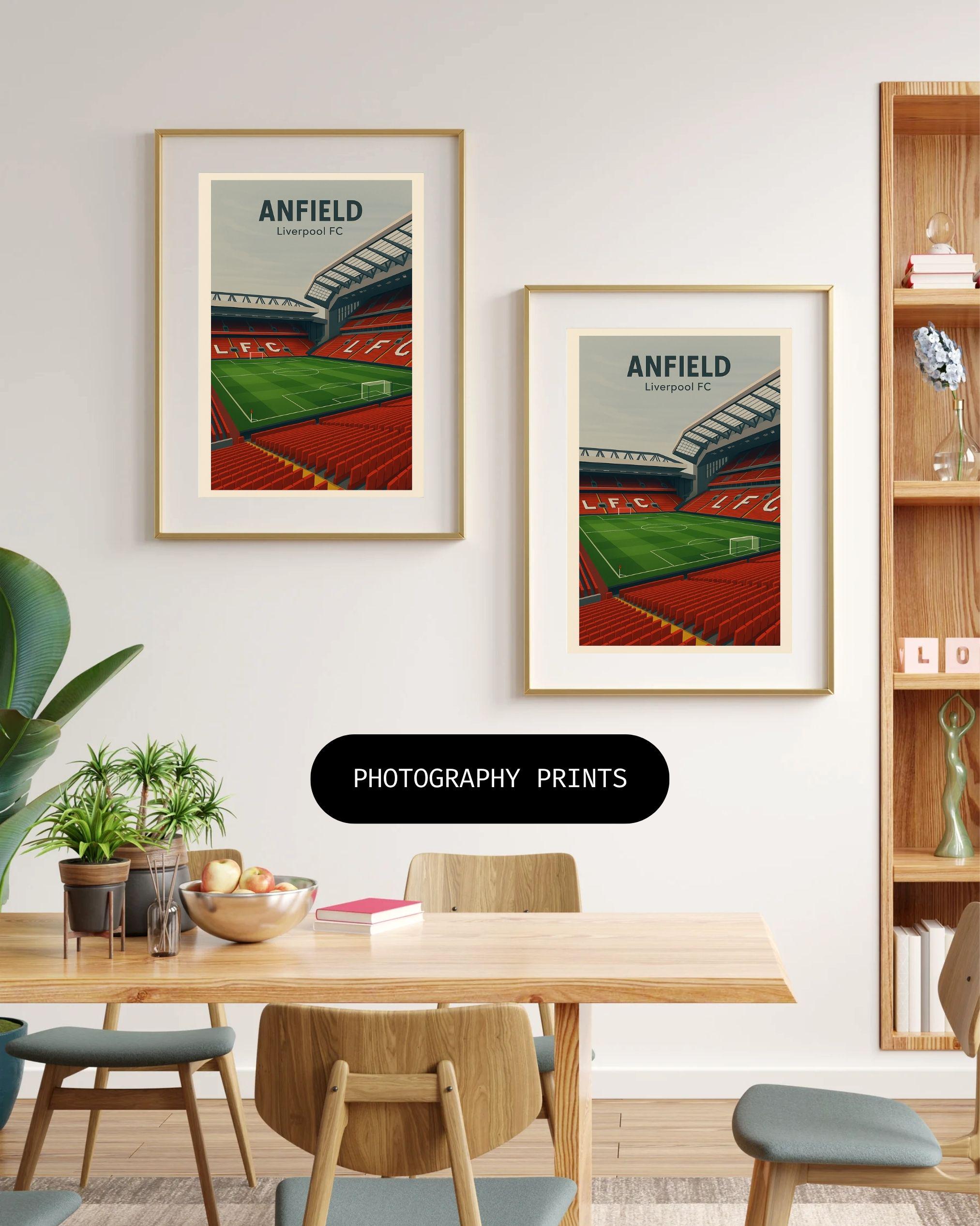Liverpool FC Anfield Poster Wall Art, Football Premier League Print ...