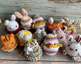 Cupcake Bundle Crochet Dolls (Amigurumi) - Most Patterns by the Woobles - Physical Items!
