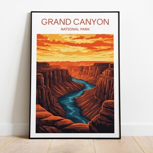 Grand Canyon Travel Print, National Park, Grand Canyon, Grand Canyon Poster, Arizona Artwork, National Park Print, Wedding Gift, Travel