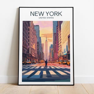 New York City travel Poster, United States, Statue of Liberty, New York print, New York poster, Wedding gift, Custom Text, Personalised Gift