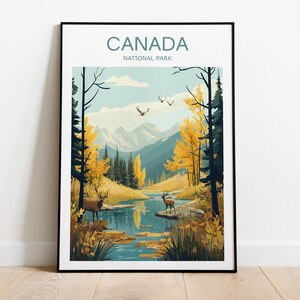 Kanada Reise Kunstwerk, National Park Print, Kanada Poster, Reise Kunstwerk, Kunstwerk, Hochzeitsgeschenk, Banff