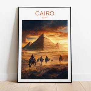 Cairo Travel Print, Egypt, Cairo Print, Cairo Poster, Wall Art, birthday gift, wedding present, Custom Text, Personalised Gift,Travel Poster