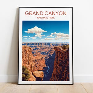 Grand Canyon Travel Print, National Park, Grand Canyon, Grand Canyon Poster, Arizona Artwork, National Park Print, Wedding Gift, Travel