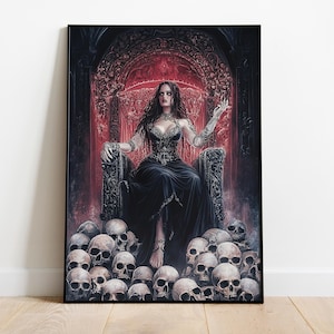 Persephone Art Print, Greek Queen of the Underworld, Goddess Poster Print, Greek Mythology Decor, Greek Goddess Poster, Persephone Poster