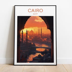 Cairo Travel Print, Egypt, Cairo Print, Cairo Poster, Wall Art, birthday gift, wedding present, Custom Text, Personalised Gift,Travel Poster