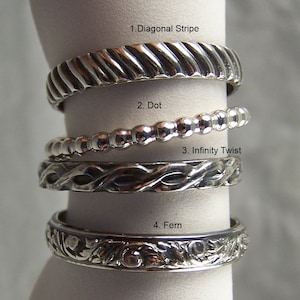 One 925 Solid Sterling Silver Ring Stacking Your Choice