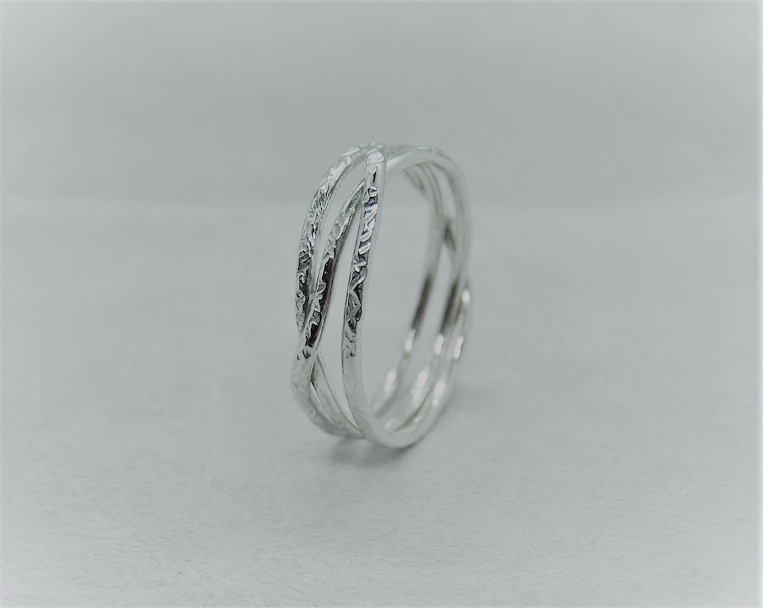 Solid 925 Sterling Silver Coil Wrap Ring - Etsy