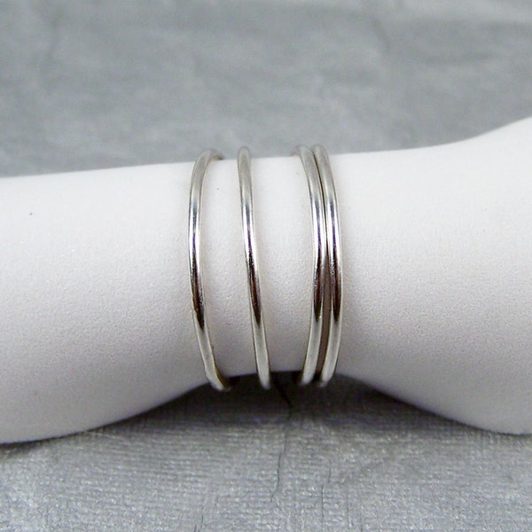 One Ultra Thin Solid 925 Smooth Sterling Silver band