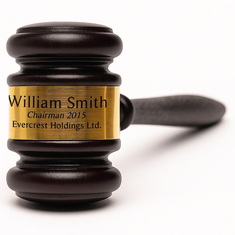 Custom Wood Gavel and Sound Block Set, Personalized Judge's Gavel Set ...