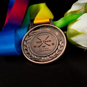 Personalized Ice Hockey Medal for Winner, Custom Hockey Players and Coaches Gift, Sports Medal Tournament Award
